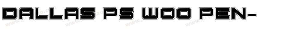Dallas PS W00 Pen字体转换